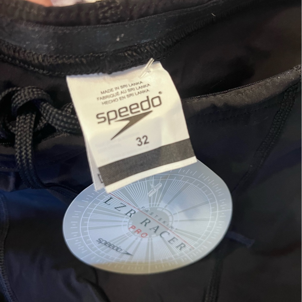 NWT Speedo Lazer Pro. Men’s 32 Black Jammer Tech Suit. - Picture 4 of 10